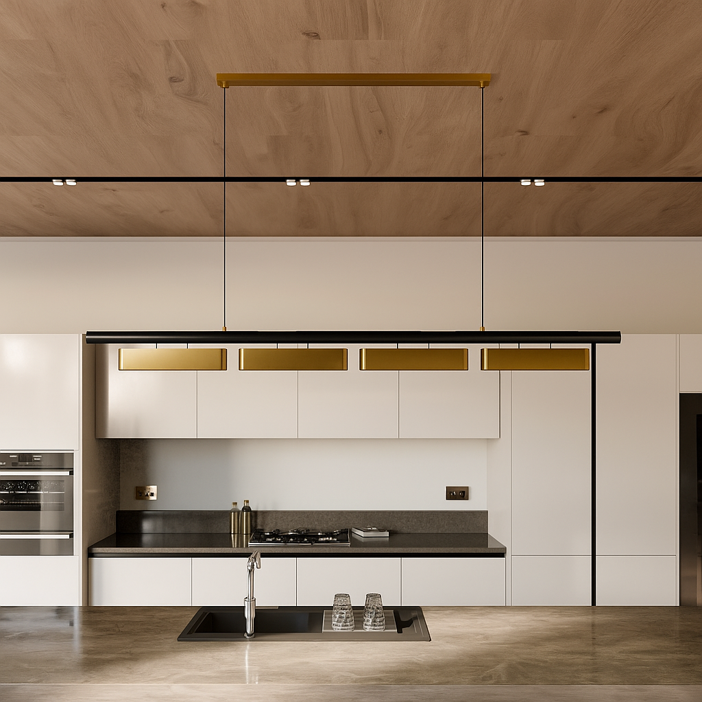 Minimalistische LED Kroonluchter met Verstelbare Kabel