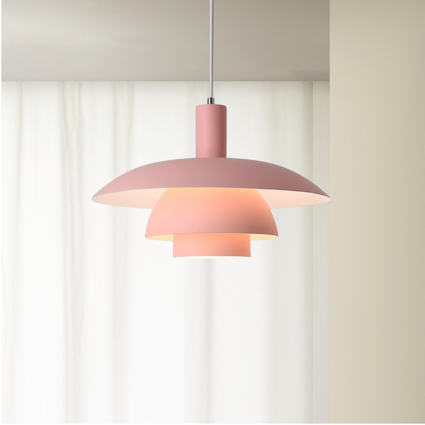 Deense Stijl Hanglamp met LED Verlichting – Minimalistisch voor Eettafel en Woonkamer, Dimbaar en Eenvoudig te Installeren 14