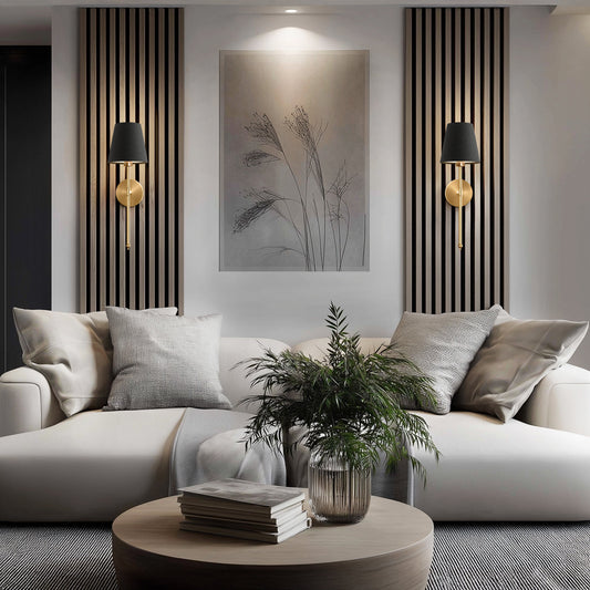 Draadloze Donkere Wandpanelen Set van 2 - Eenvoudige Installatie voor Moderne Thuisdecoratie 7