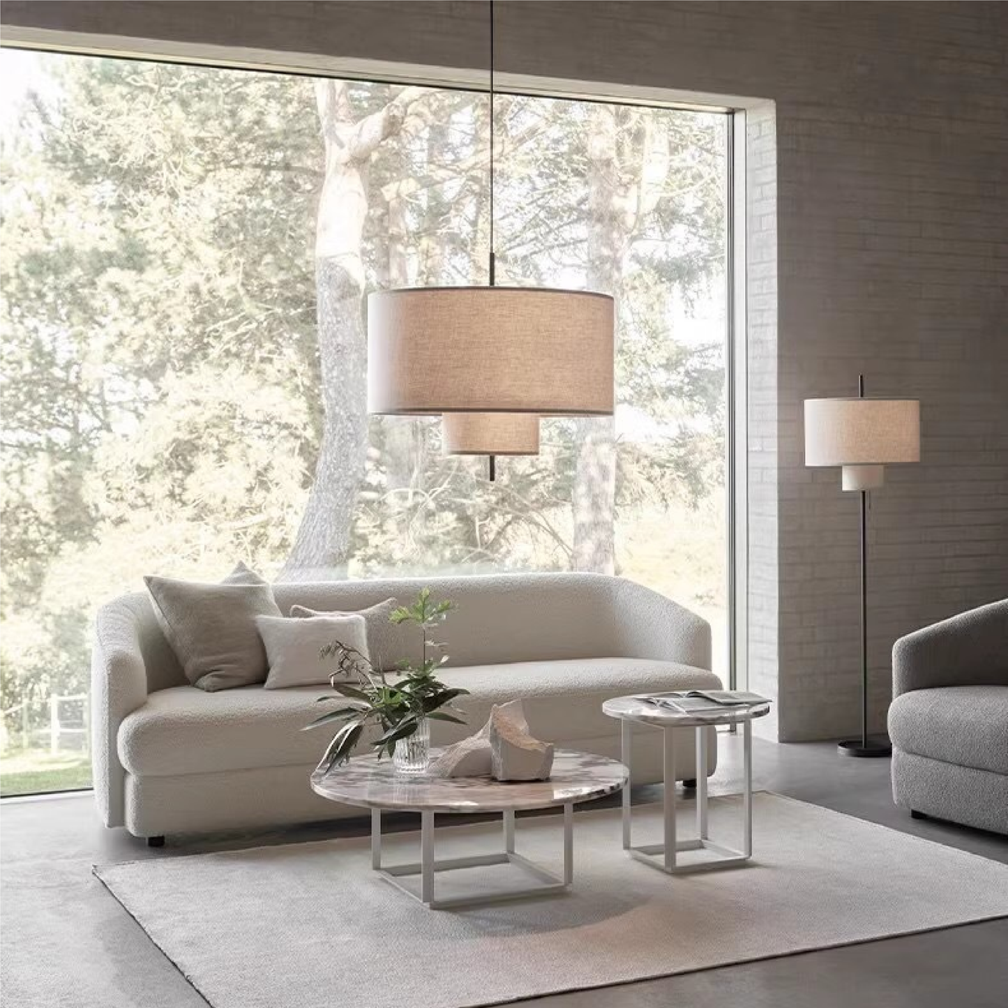 Elegante Zijden Hanglamp met Verstelbare Hoogte voor Woonkamer en Eetkamer – Warm Witte LED Verlichting, Diameter 40-60 cm 4