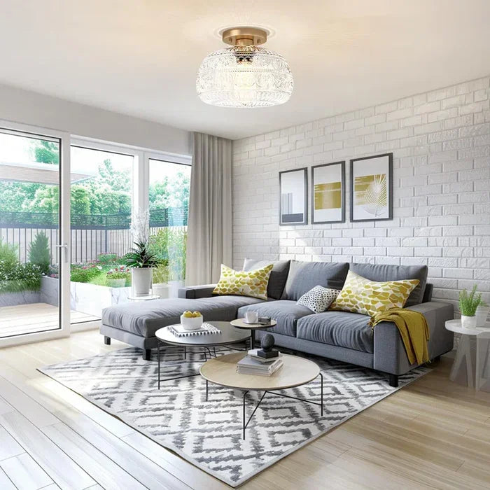 Flora Glazen Semi-Inbouwplafondlamp – Modern Design met Energiezuinige LED Verlichting 8