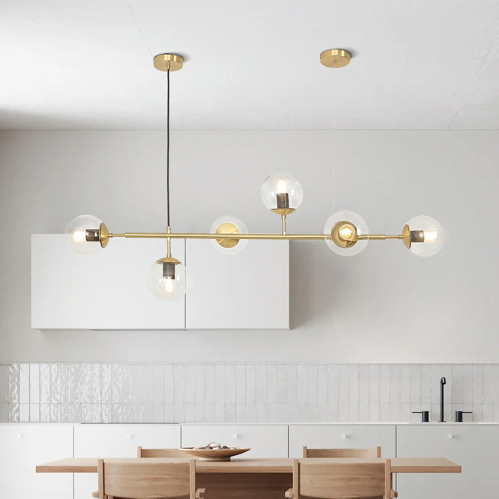 Glazen Bol Hanglamp voor Eettafel of Woonkamer – Stijlvolle Modern Verlichting met Warm Licht 9
