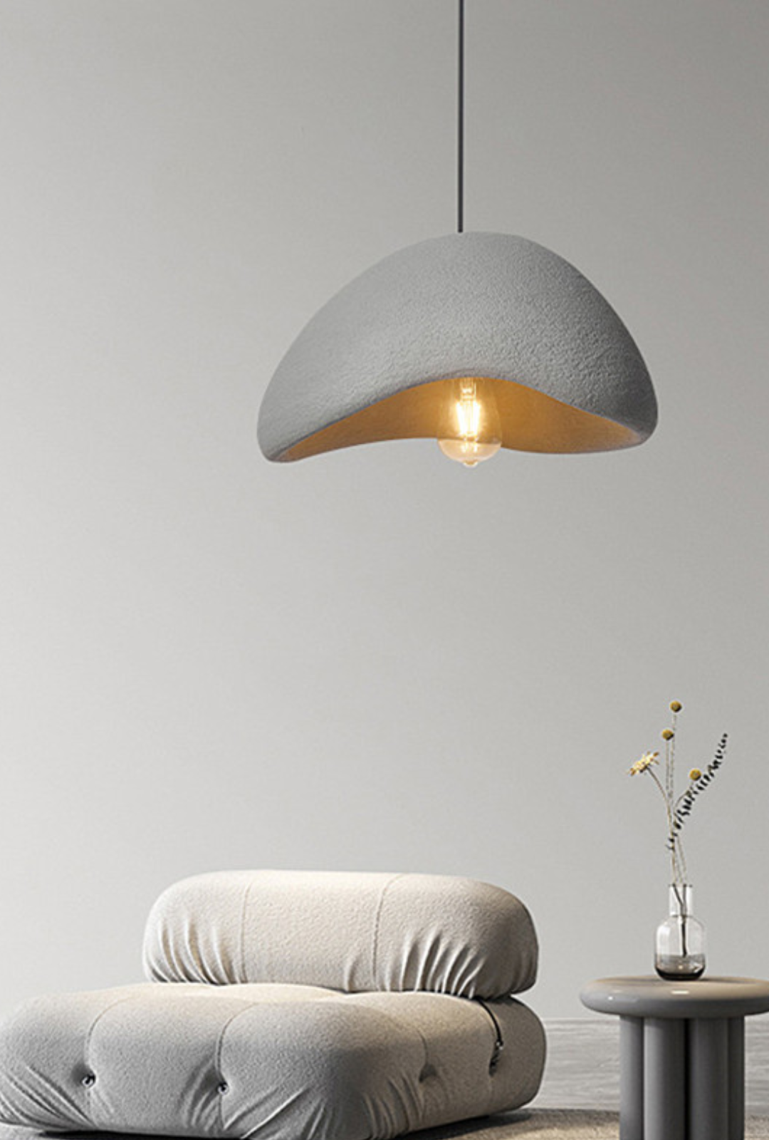 Kanso Hanglamp in Wabi Sabi Stijl – Verstelbare Kleurtemperatuur voor Eetkamer of Woonkamer 8