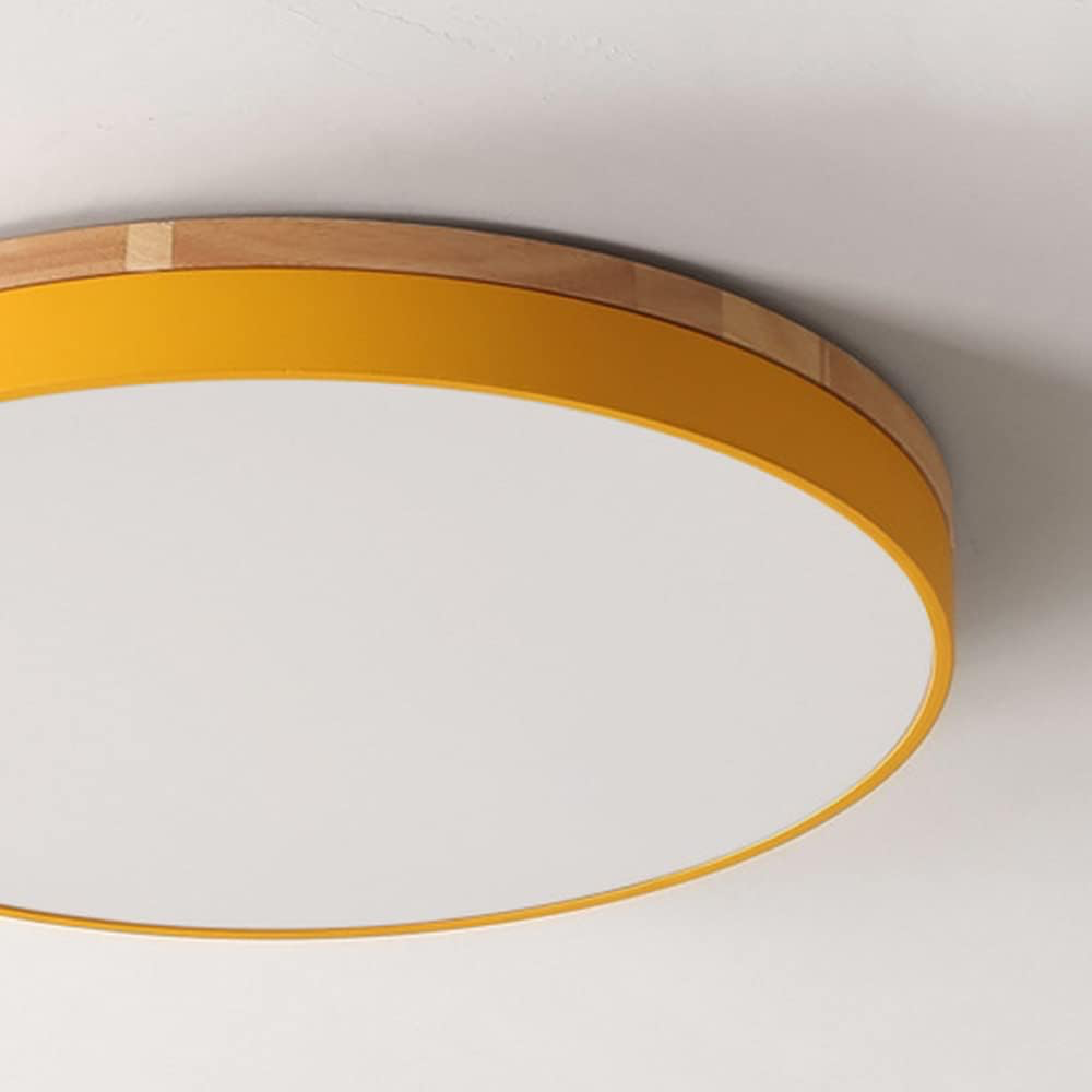 Minimalistische Plafondlamp Zwart met Houten Accenten – LED Plafonniere voor Slaapkamer en Woonkamer 6