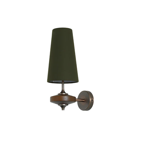 Minimalistische Wandlamp met Stoffen Kap in Groen, Rood of Wit – Sfeervolle Muurlamp voor Binnengebruik 1