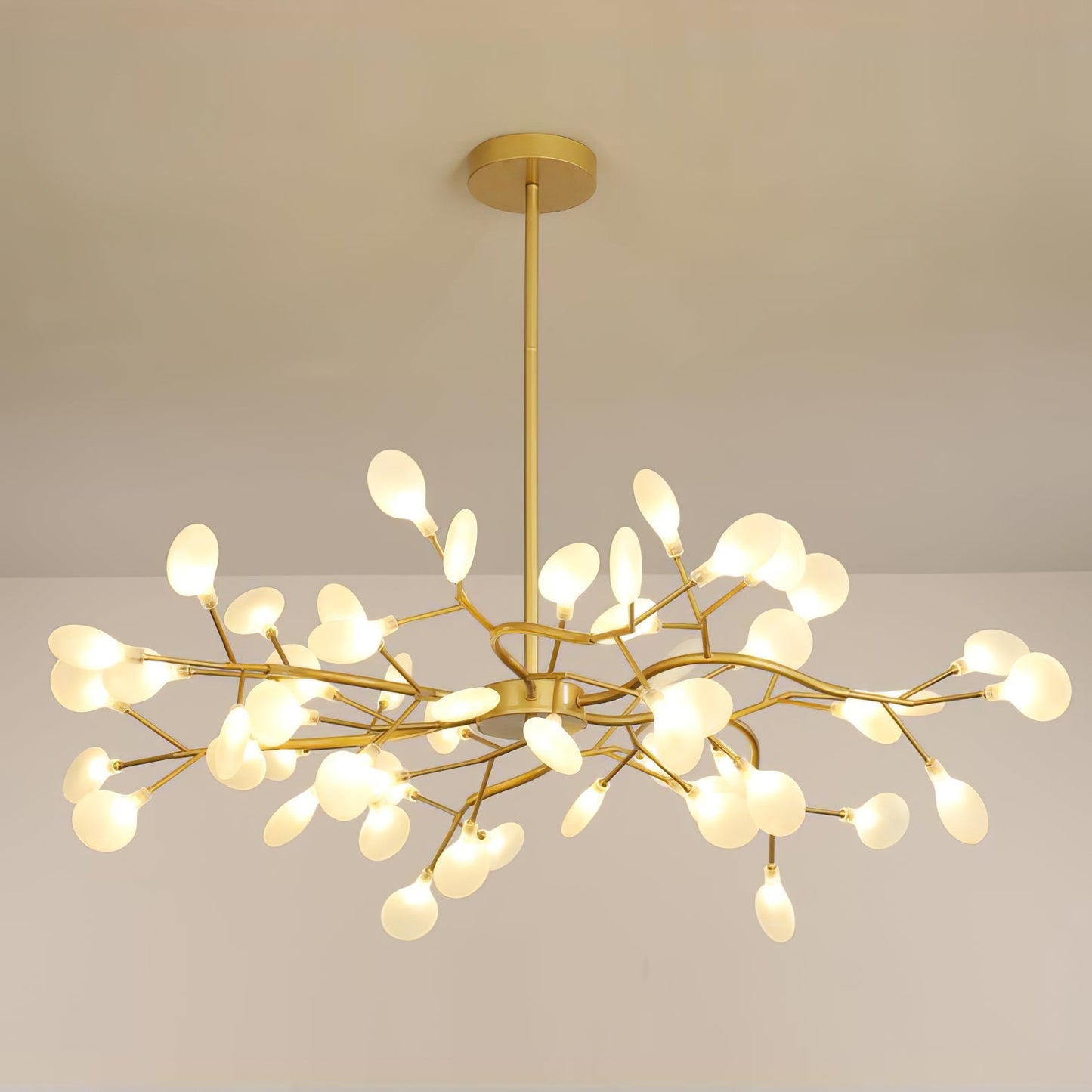 Moderne Hanglamp met Witte Acryl Lampkoppen voor Woonkamer of Slaapkamer – Organisch Design en LED Verlichting 15