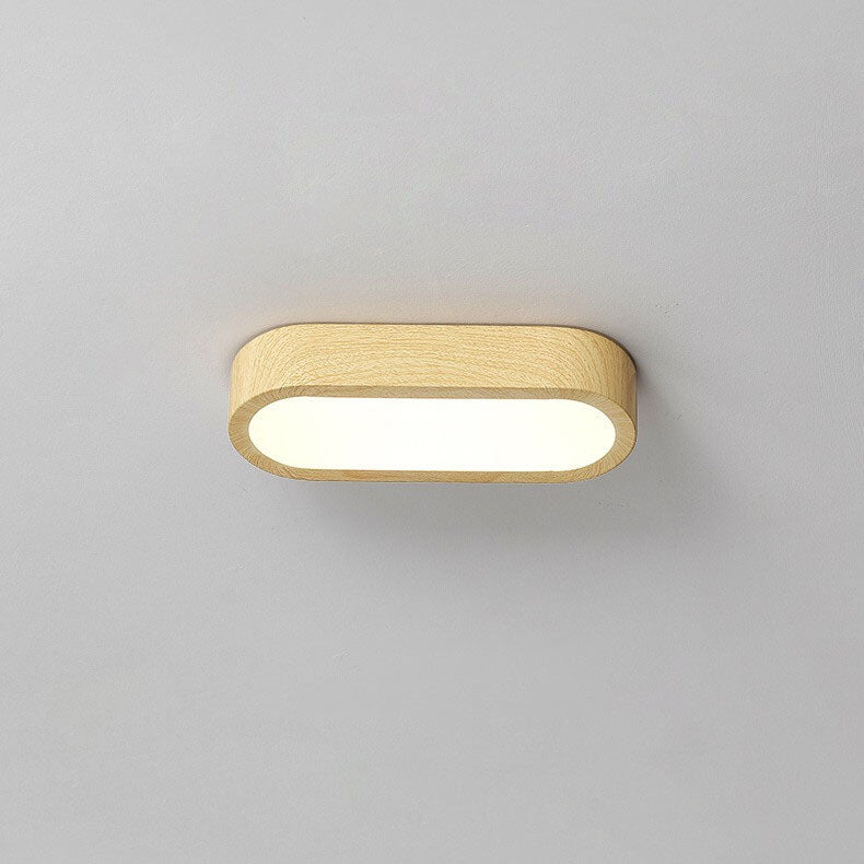 Moderne LED Plafondlamp met Houtnerf Design – Energiezuinige Plafonniere voor Slaapkamer en Woonkamer, 8W, 800 Lumen 10