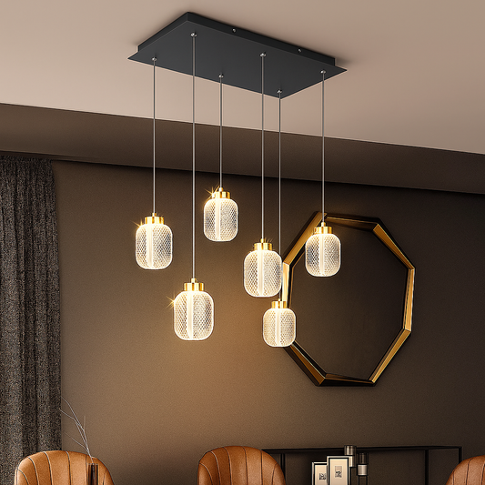 Moderne Zwarte Hanglamp Eettafel – Strak Design voor Gerichte Verlichting in Eetkamer of Keuken 1
