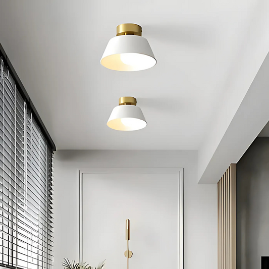 Retro LED Plafondlamp - Energiezuinige Plafonniere voor Woonkamer - Stijlvol Ontwerp met E27 Fitting, 10-15m² Verlichtingsgebied 1