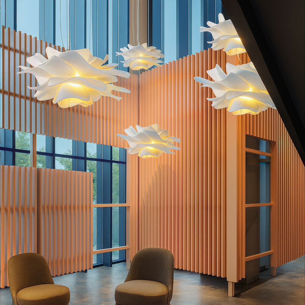 Bloemenblad Hanglamp met LED Verlichting – Verstelbare Hoogte voor Eetkamer, Woonkamer of Slaapkamer 4