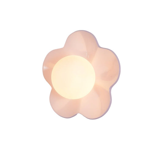 Bloemvormige Wandlamp met LED Verlichting – Verkrijgbaar in Wit, Geel en Paars voor Sfeervolle Binnenruimtes 1