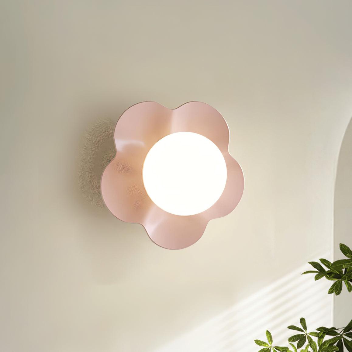 Bloemvormige Wandlamp met LED Verlichting – Verkrijgbaar in Wit, Geel en Paars voor Sfeervolle Binnenruimtes 10