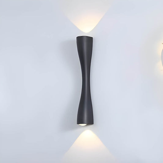 Celo Wandlamp Zandloper-Design in Zwart of Goud – Premium Aluminium en Acryl Muurlamp voor Binnengebruik 0
