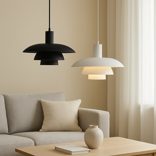 Deense Stijl Hanglamp met LED Verlichting – Minimalistisch voor Eettafel en Woonkamer, Dimbaar en Eenvoudig te Installeren 1