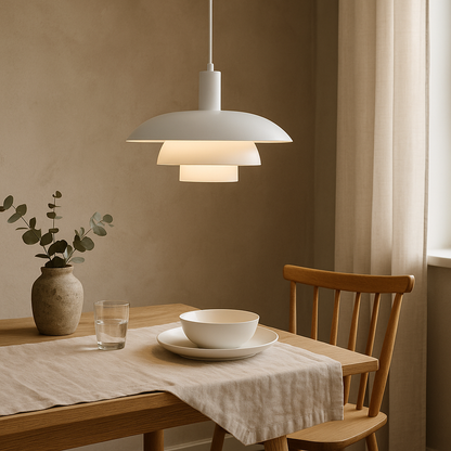 Deense Stijl Hanglamp met LED Verlichting – Minimalistisch voor Eettafel en Woonkamer, Dimbaar en Eenvoudig te Installeren 10