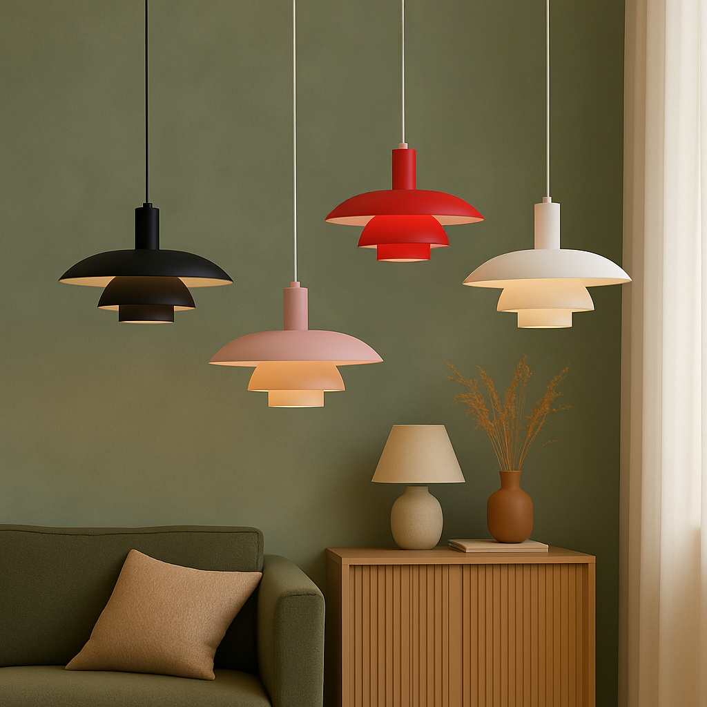 Deense Stijl Hanglamp met LED Verlichting – Minimalistisch voor Eettafel en Woonkamer, Dimbaar en Eenvoudig te Installeren 5