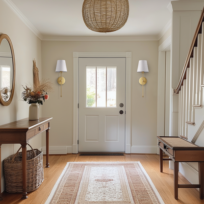 Draadloze Wandlampen Set van 2 - Luxe Zwart en Goud met Stofschaduw voor Binnengebruik 8