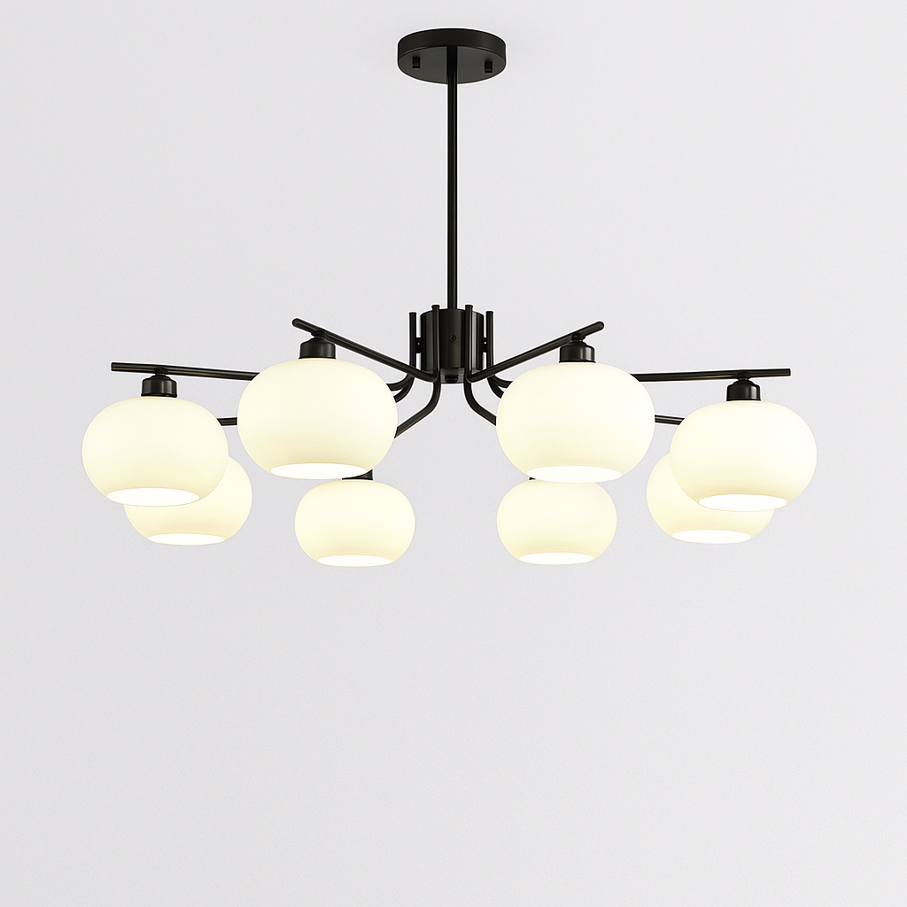 Elegante Bauhaus Kroonluchter voor Slaapkamer – Moderne Verlichting met Warme Ambiance en Tijdloos Ontwerp 9