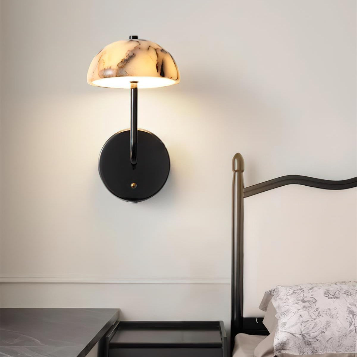 Elegante Wandlamp van Bulgari Marmer met LED Verlichting voor Binnen – Moderne Muurlamp voor Woonkamer en Slaapkamer 3