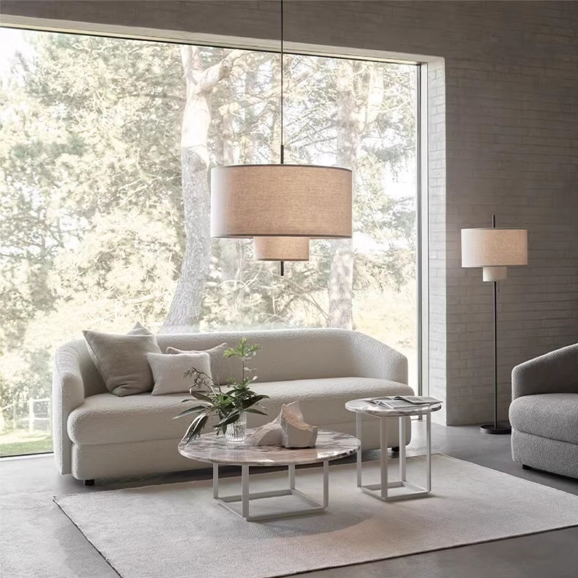 Elegante Zijden Hanglamp met Verstelbare Hoogte voor Woonkamer en Eetkamer – Warm Witte LED Verlichting, Diameter 40-60 cm 4