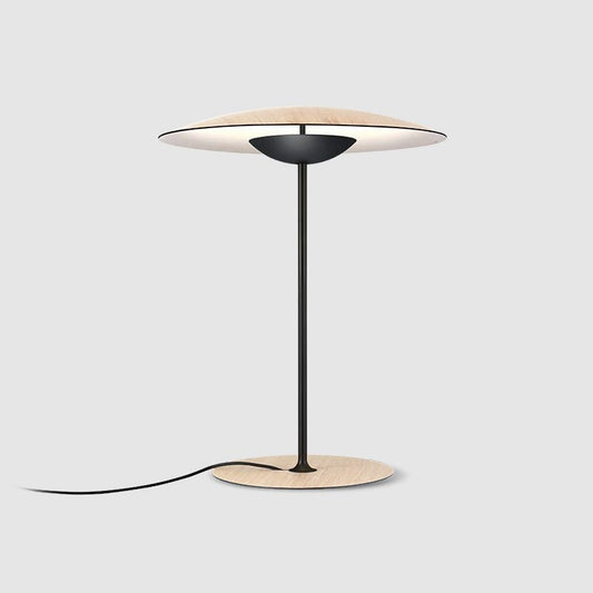 Elegante Zwarte Tafellamp met Geïntegreerde LED en Aanpasbare Verlichting – Luxe Metaalontwerp 0