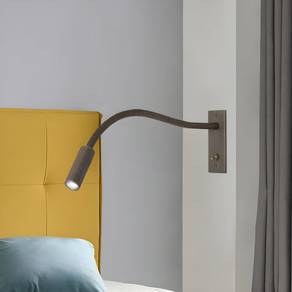 Flexibele Zwarte Wandlamp met LED en Gooseneck voor Slaapkamer en Werkruimte – Ideaal als Muurlamp 2