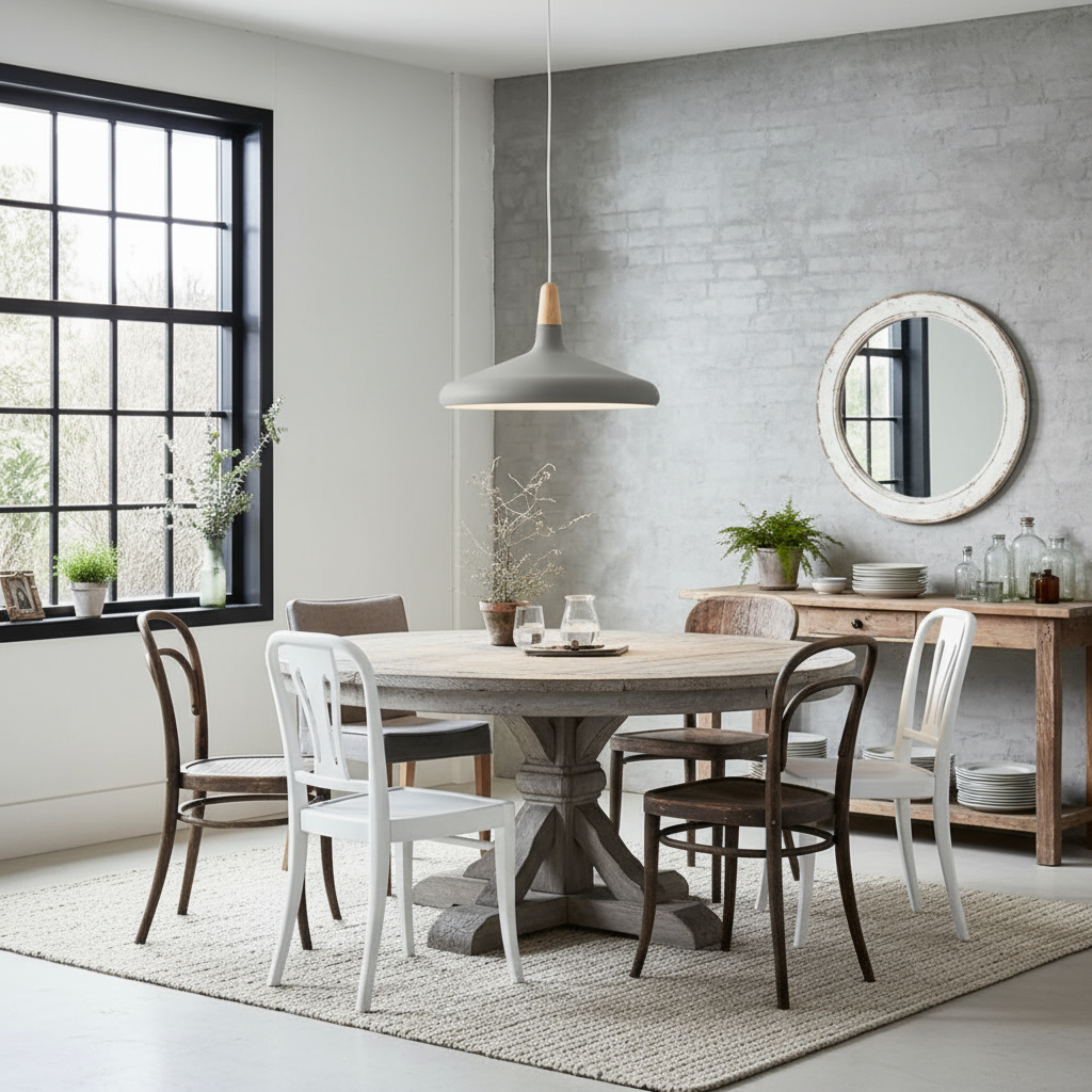 Gekleurde Hanglamp van Aluminium en Hout – Conisch Ontwerp van 18 cm 1