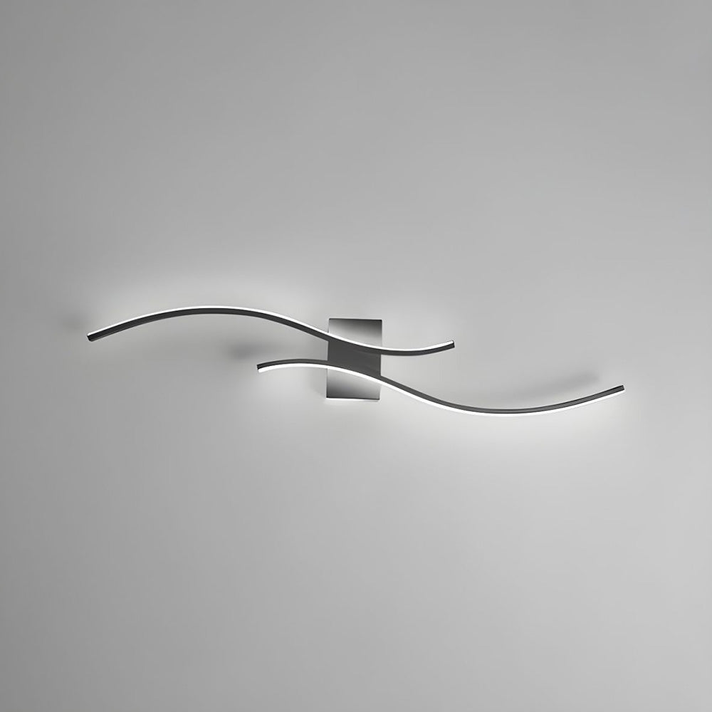 Gillon Wandlamp Golvend Design met Geïntegreerde LED Verlichting voor Binnen - Modern Muurlamp voor Woonkamer en Slaapkamer 1