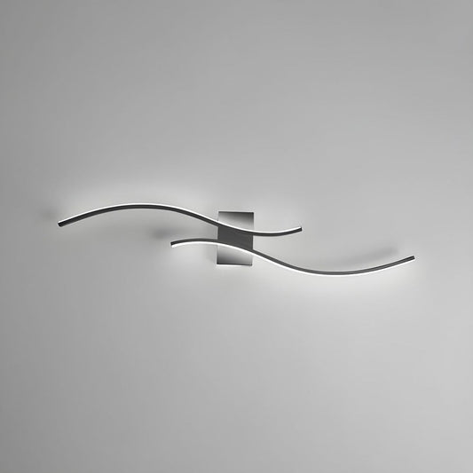 Gillon Wandlamp Golvend Design met Geïntegreerde LED Verlichting voor Binnen - Modern Muurlamp voor Woonkamer en Slaapkamer 1