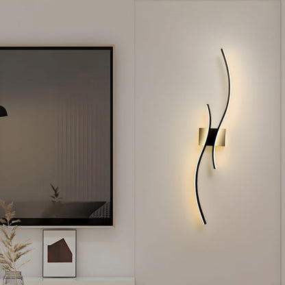 Gillon Wandlamp Golvend Design met Geïntegreerde LED Verlichting voor Binnen - Modern Muurlamp voor Woonkamer en Slaapkamer 4