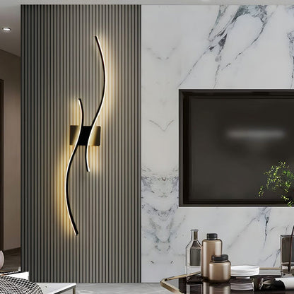 Gillon Wandlamp Golvend Design met Geïntegreerde LED Verlichting voor Binnen - Modern Muurlamp voor Woonkamer en Slaapkamer 5