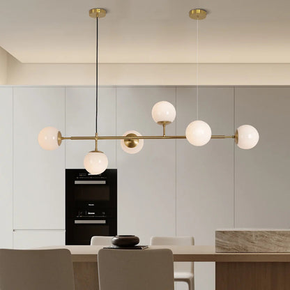 Glazen Bol Hanglamp voor Eettafel of Woonkamer – Stijlvolle Modern Verlichting met Warm Licht 0