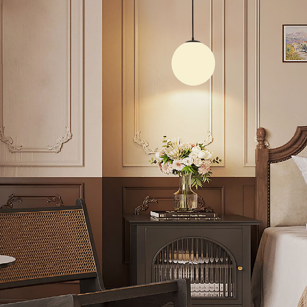 Glazen Hanglamp Sumpulon E27 voor Eettafel en Woonkamer – Elegant Rond Ontwerp met Warme Lichtverdeling 3