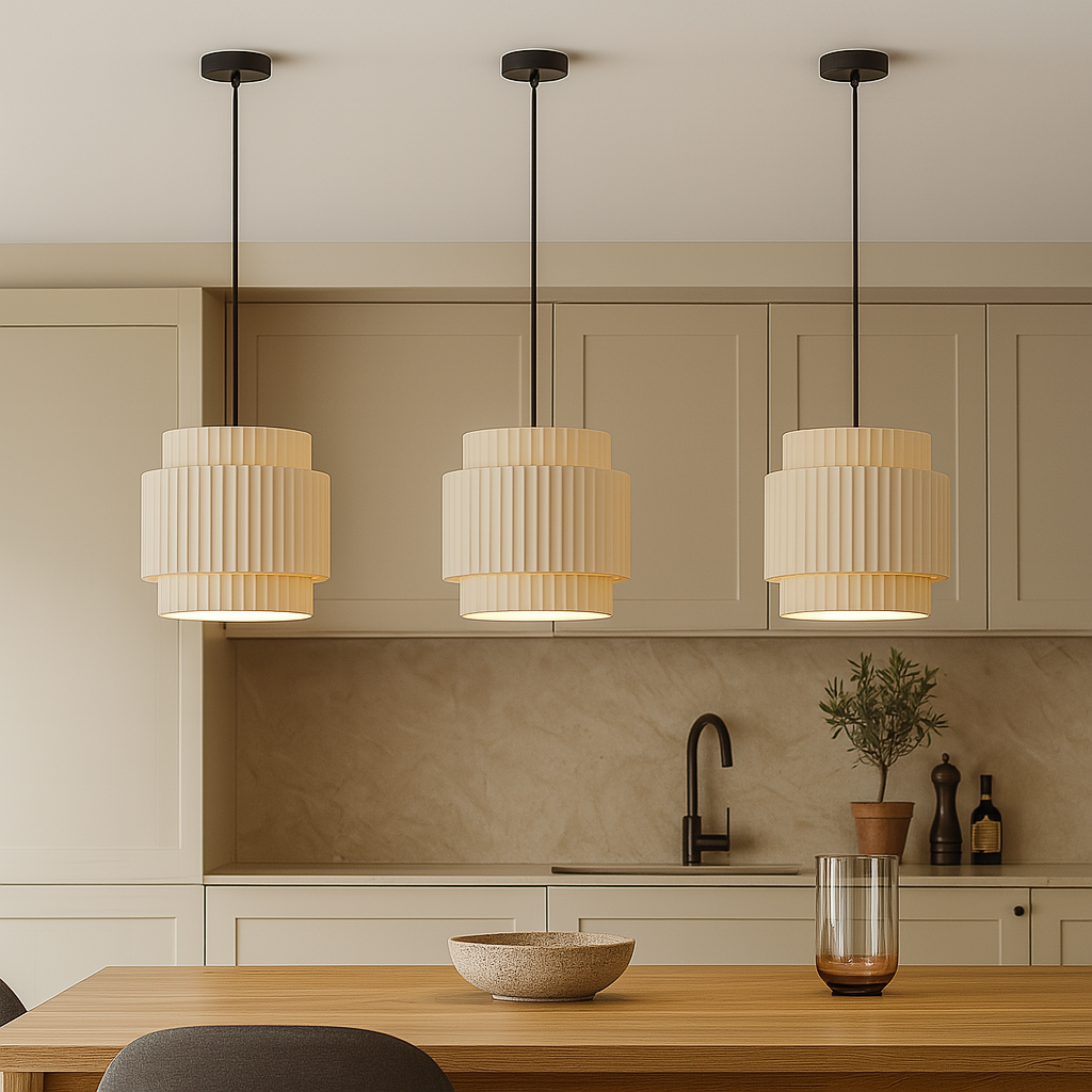 Handgemaakte Keramische Hanglamp met LED Verlichting voor Eettafel – Verstelbare Hoogte en Kleurrijke Matte Tint 4