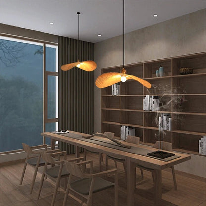 Handgemaakte Rotan Hanglamp van Bamboe voor Woonkamer en Eetkamer – Warmere Sfeer met E27 Lichtbron 2