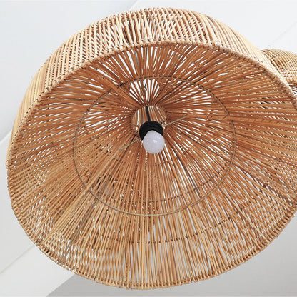 Handgeweven Rotan Hanglamp voor Eettafel en Woonkamer – Tijdloos Design en Verstelbare Hanglengte 5