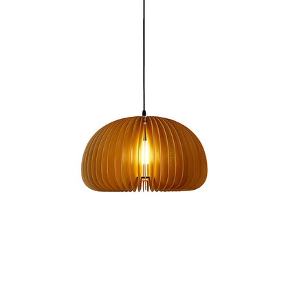 Hanglamp van Hout en Metaal - Moderne Verlichting voor Woonkamer, Eettafel of Slaapkamer - Scandinavisch Design, Diameter 40 cm 9