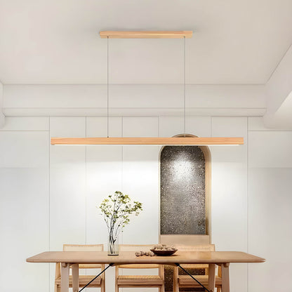 Hanglamp van Hout met Verstelbare LED Verlichting voor Eettafel en Woonkamer – Dimbaar en Duurzaam Design 4