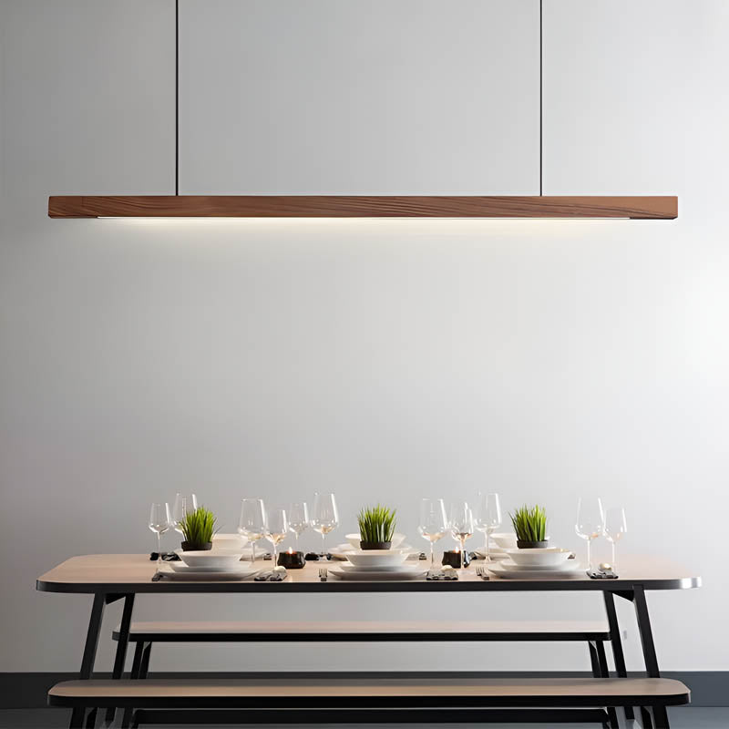 Hanglamp van Hout met Verstelbare LED Verlichting voor Eettafel en Woonkamer – Dimbaar en Duurzaam Design 6