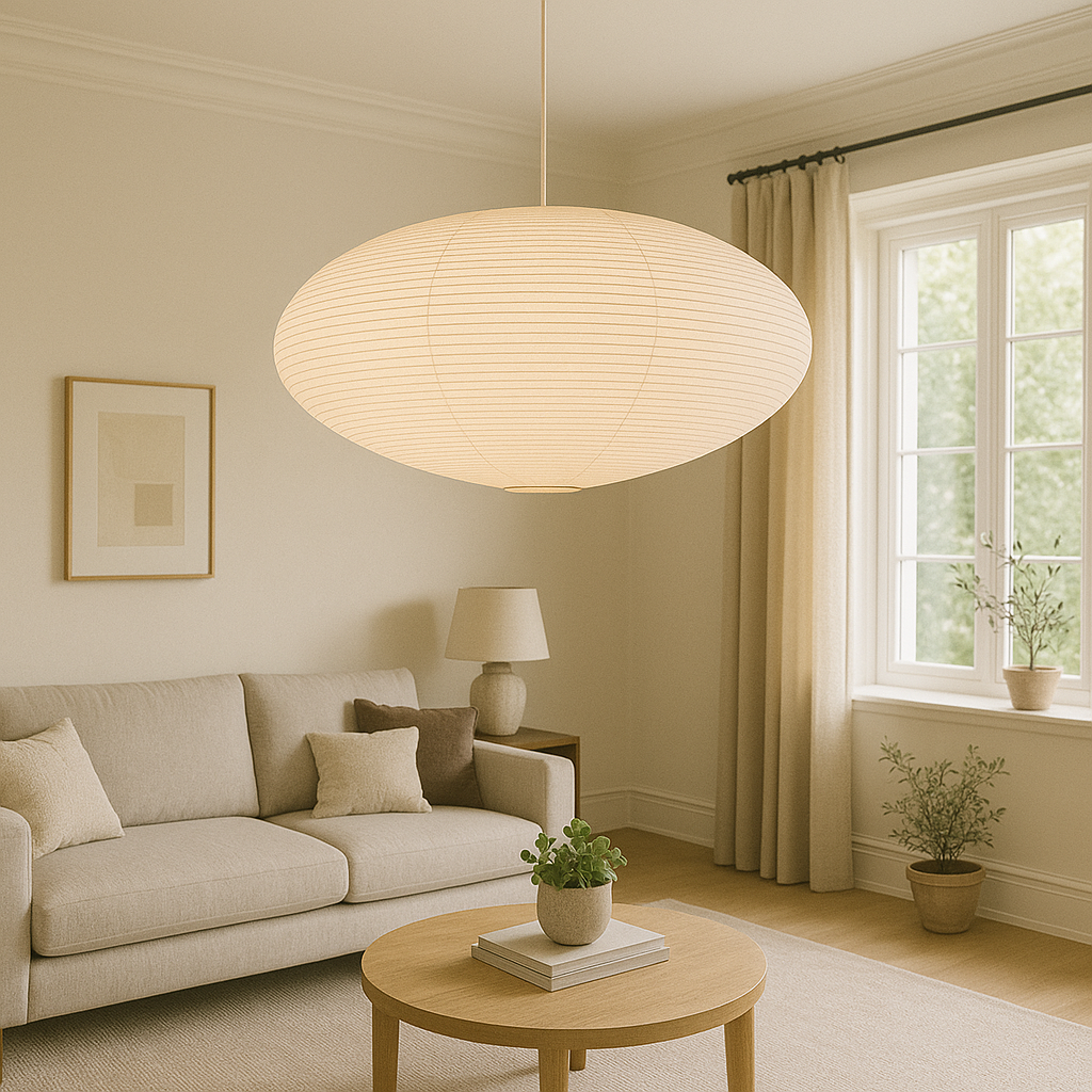 Hanglamp van Papier met Minimalistisch Ontwerp – Verstelbare LED Verlichting voor Eetkamer en Bar 0