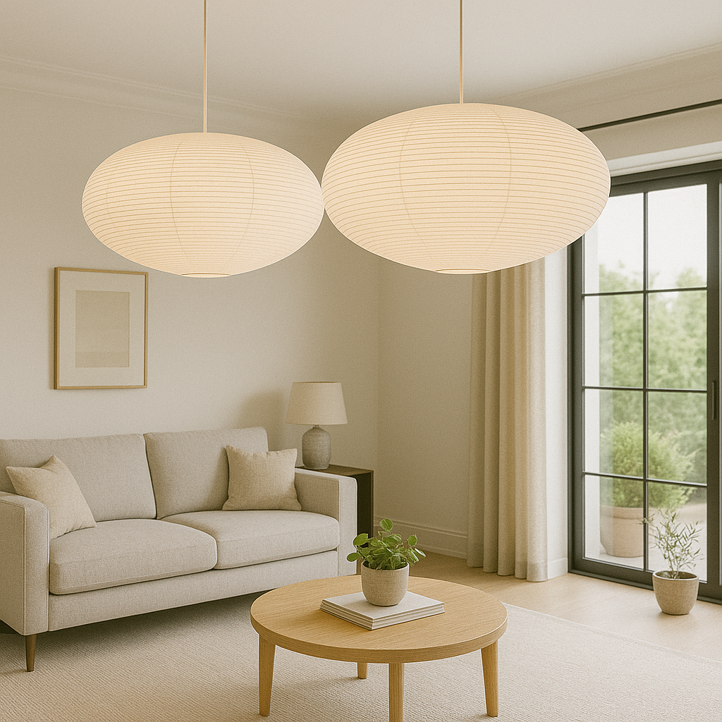 Hanglamp van Papier met Minimalistisch Ontwerp – Verstelbare LED Verlichting voor Eetkamer en Bar 2