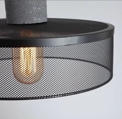 Industriële LED-hanglamp van Beton en IJzer met Aanpasbare Lichtkleuren 5