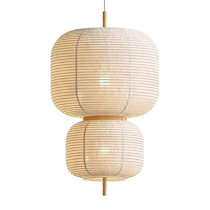 Japans Rijstpapier Hanglamp – Minimalistisch Design voor Woonkamer of Eetkamer met Warm Wit Licht – Verstelbare Kabel 150 cm 5