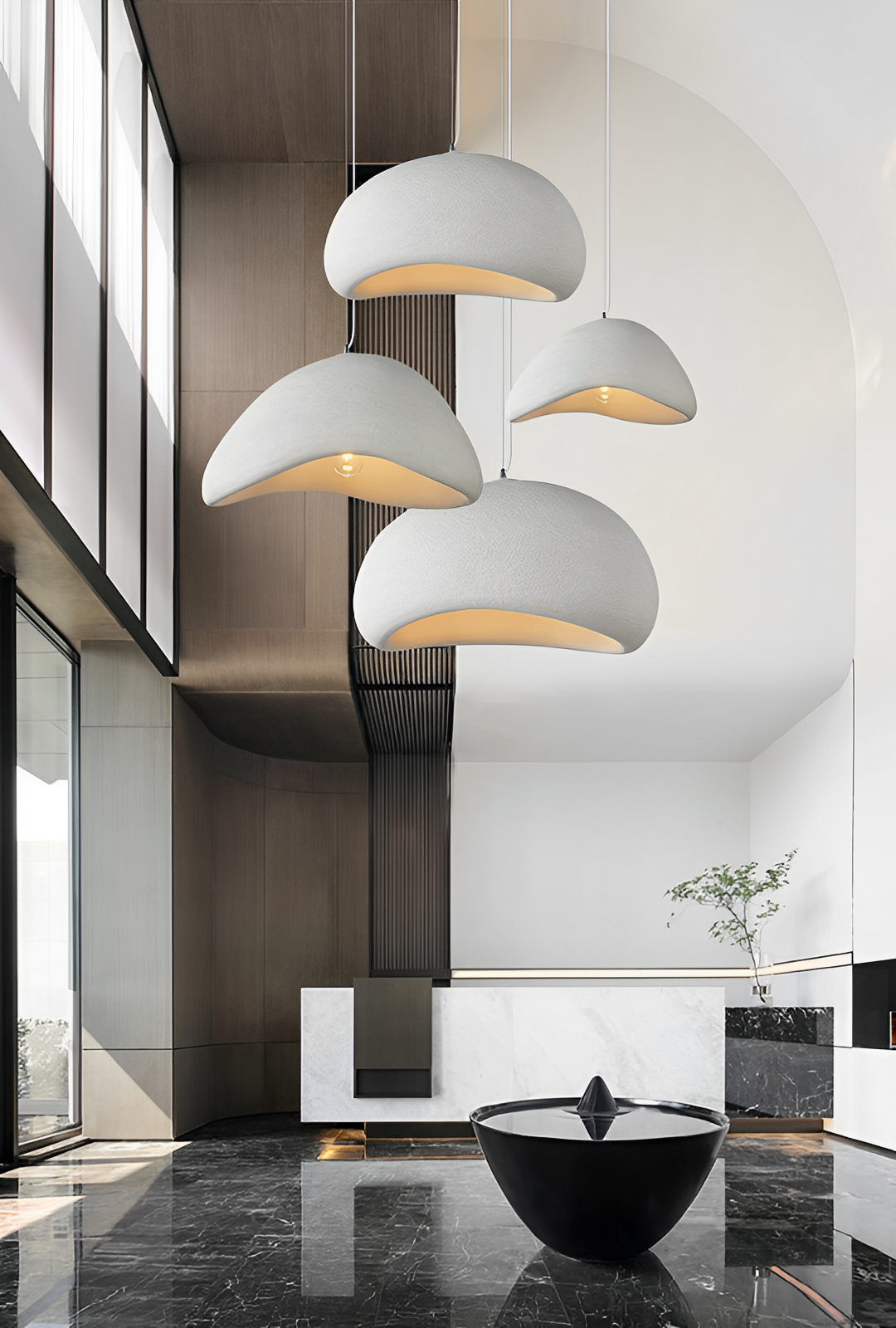 Kanso Hanglamp in Wabi Sabi Stijl – Verstelbare Kleurtemperatuur voor Eetkamer of Woonkamer 6