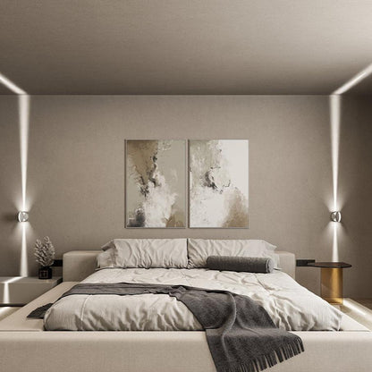 LED Spotlamp met 360° Draaibaar Lichtelement - Warm Wit Licht, Dubbelzijdige Lichtbundel, IP65 Aluminium Design 1