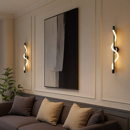 Lineaire Kromming Wandlamp met Geïntegreerde LED voor Binnen – Modern Design en Verstelbare Lichtsterkte, 25cm x 90cm/120cm 3