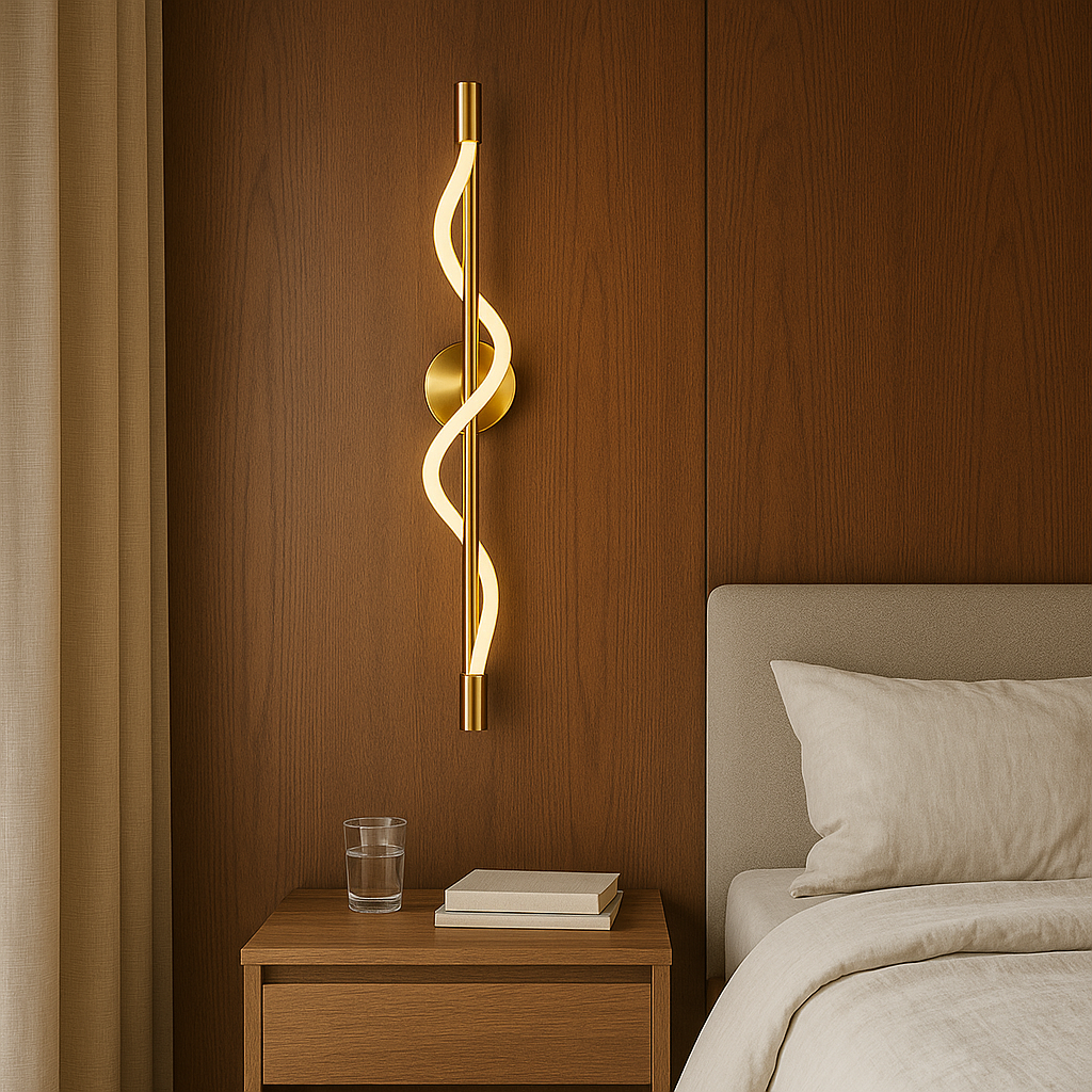 Lineaire Kromming Wandlamp met Geïntegreerde LED voor Binnen – Modern Design en Verstelbare Lichtsterkte, 25cm x 90cm/120cm 4