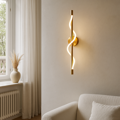 Lineaire Kromming Wandlamp met Geïntegreerde LED voor Binnen – Modern Design en Verstelbare Lichtsterkte, 25cm x 90cm/120cm 5