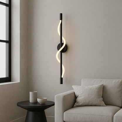 Lineaire Kromming Wandlamp met Geïntegreerde LED voor Binnen – Modern Design en Verstelbare Lichtsterkte, 25cm x 90cm/120cm 6