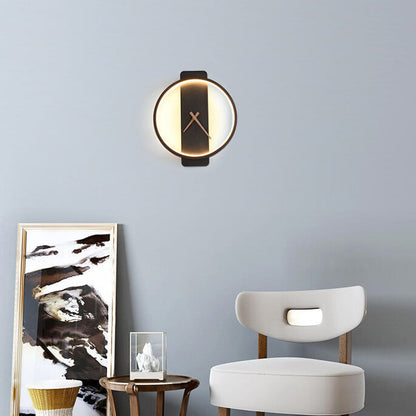 Luxe Klokvormige LED Wandlamp Goud Zwart – Modern Design voor Binnen met Energiezuinige Verlichting 2